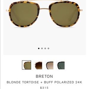 New Krewe Breton Tortoise polarized sunglasses